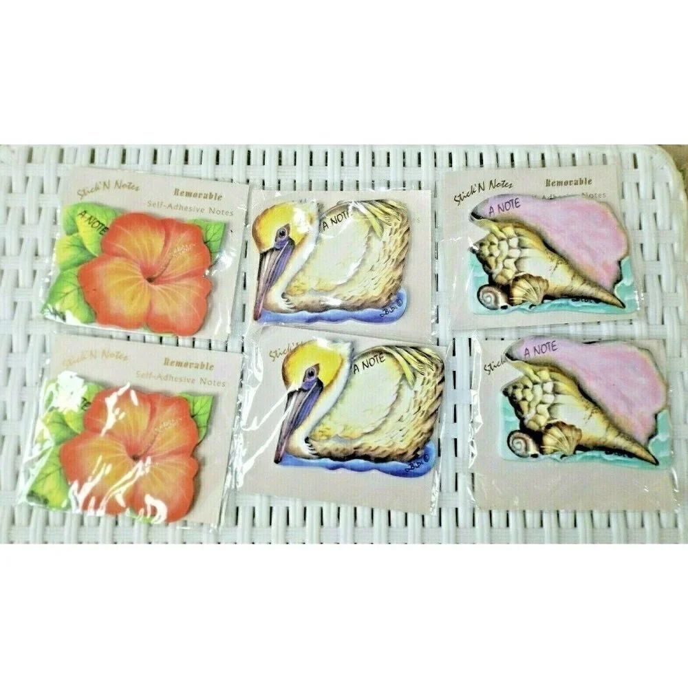 Stick'N Notes self-adhesive notes set of 6 packs, 3 different designes New